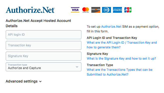 Buy Authorize Account