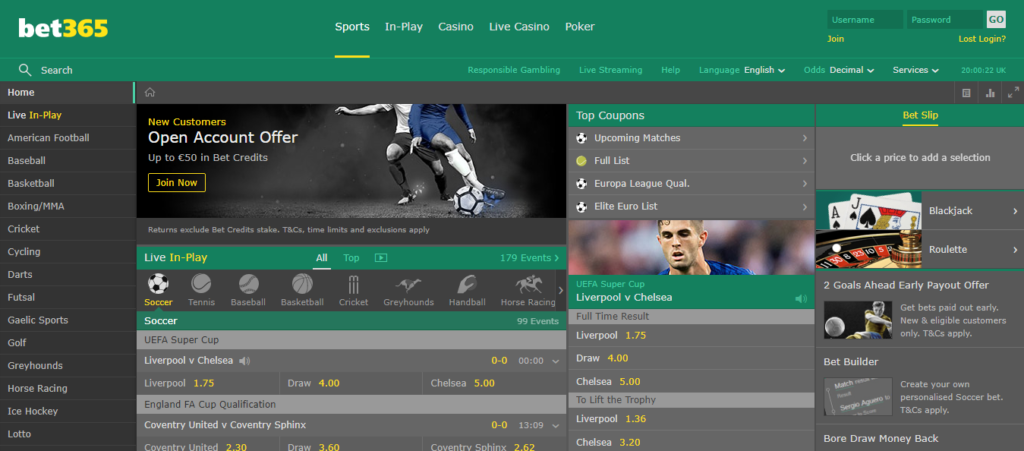 Bet365 for Online Betting