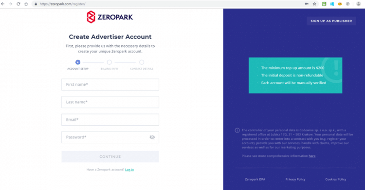 How to Use Your Zeropark Ads Account